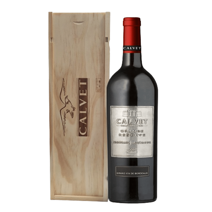 Calvet Grande Reserve Bordeaux Superieur Merlot Cabernet Sauvignon 1. (wooden Box)