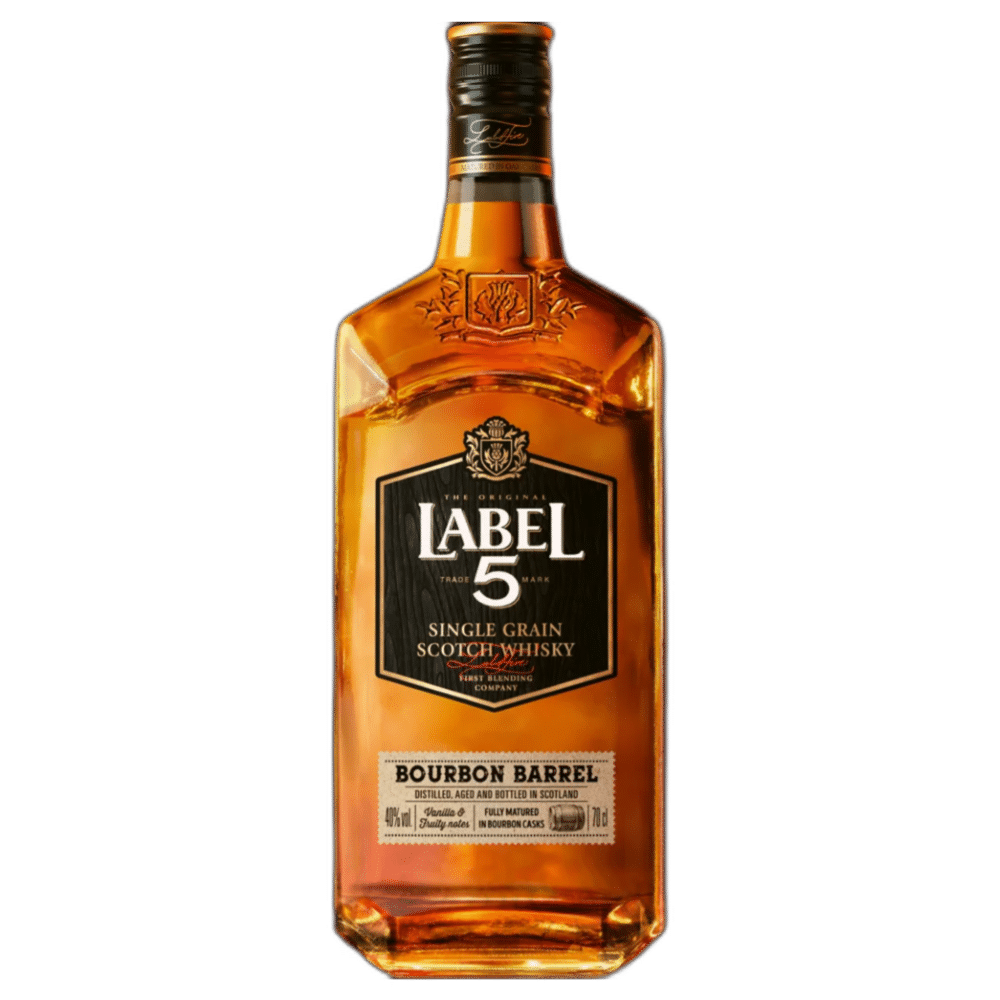 Label 5 Single Grain Scotch Whisky Bourbon Barre