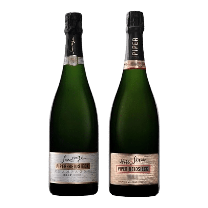 Piper Heidsieck Sauvage Brut 1982 & Horssérie 1982 Duo Pack 7