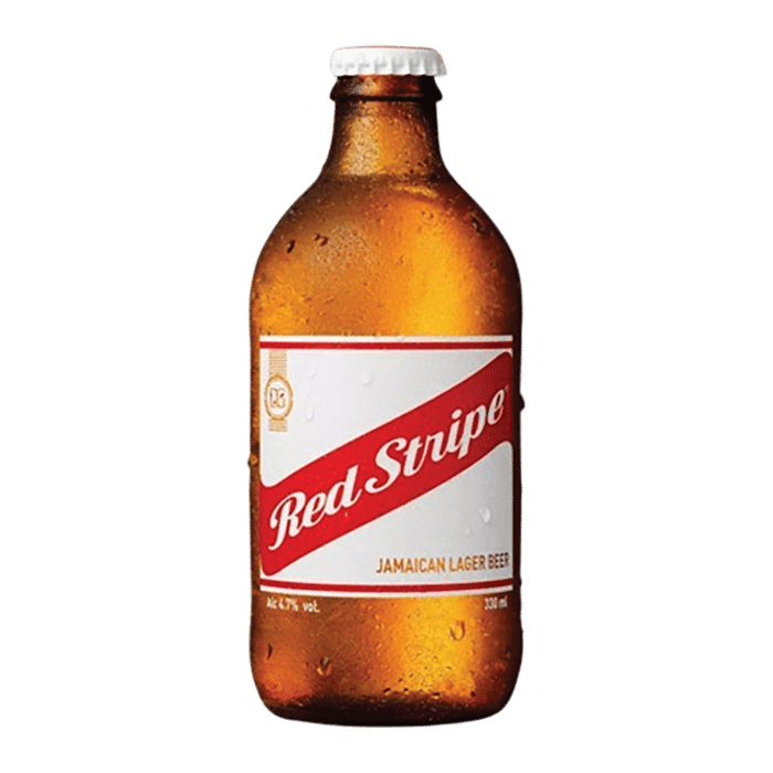 Red Stripe Bottles