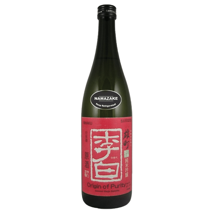 Rihaku Origin Of Purity Namazake Junmai Ginjo Genshu Sake