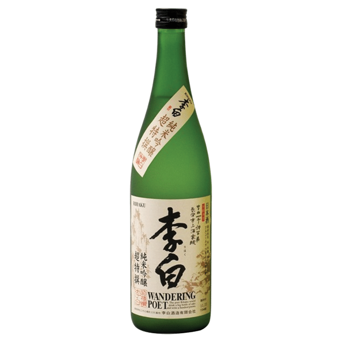 Rihaku Wandering Poet Junmai Ginjo Sake