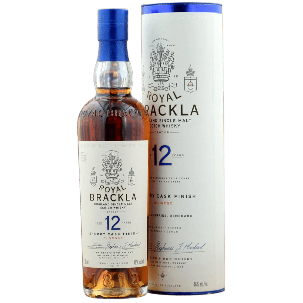 Royal Brackla 12 Years Old Single Malt Scotch Whisky Sherry Cask Finish Oloroso