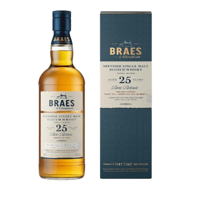 Braes Of Glenlivet 25 Years Old Single Malt Scotch Whisky