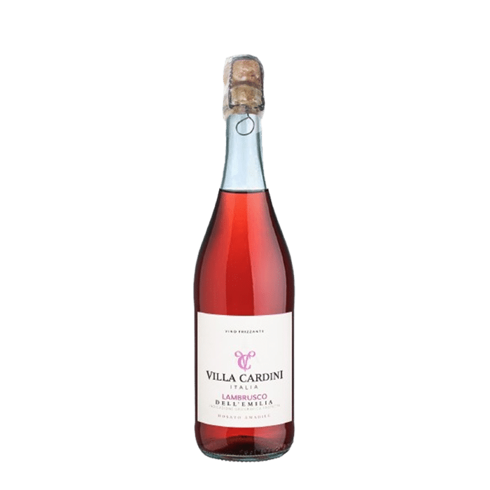 Villa Cardini Lambrusco Dell’emilia Vino Frizzante Amabile Rosato