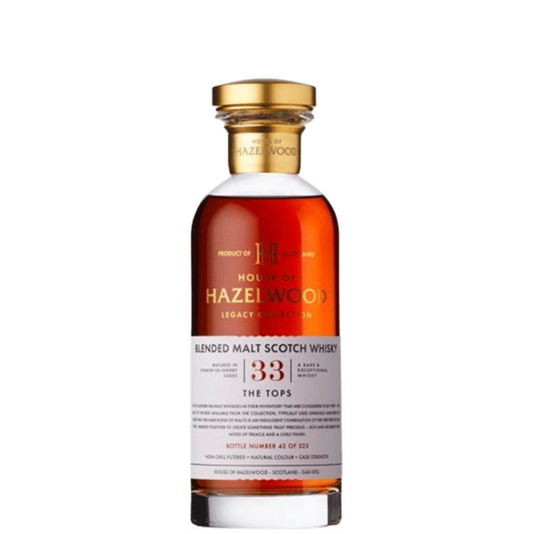 House Of Hazelwood The Tops 33 Years Old Blended Malt Scotch Whisky